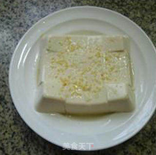 Steamed Tofu with Salted Duck Egg Yolk recipe