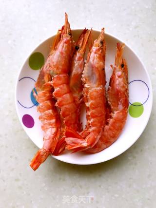 Steamed Argentine Red Shrimp with Garlic recipe