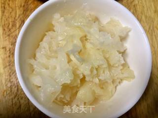 #吉祥年菜#golden and Silver Full House Fumancang~steamed White Fungus with Coconut Fragrant Pumpkin recipe