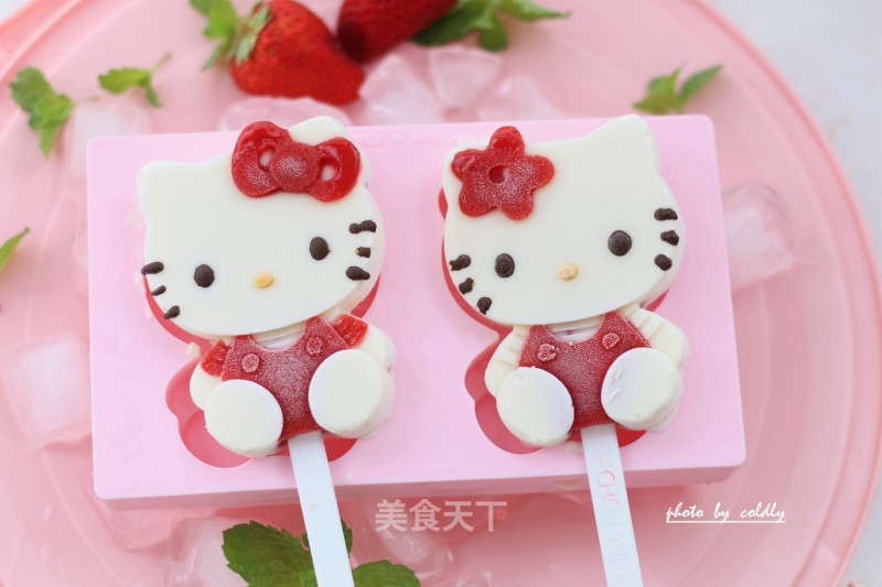 Kitty Cream Popsicles