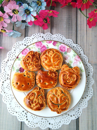 Cartoon Bean Paste Mooncake recipe