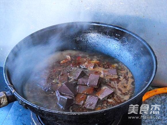 Duck Blood in Red Oil recipe