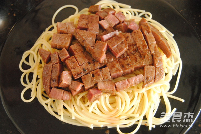 Steak Spaghetti recipe