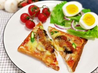 Mini Eel Toast Pizza recipe