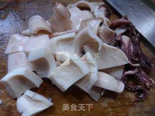 Grilled Cuttlefish with Bamboo Shoots and Dried Vegetables recipe