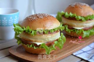 #aca烤明星大赛#ham Burger recipe