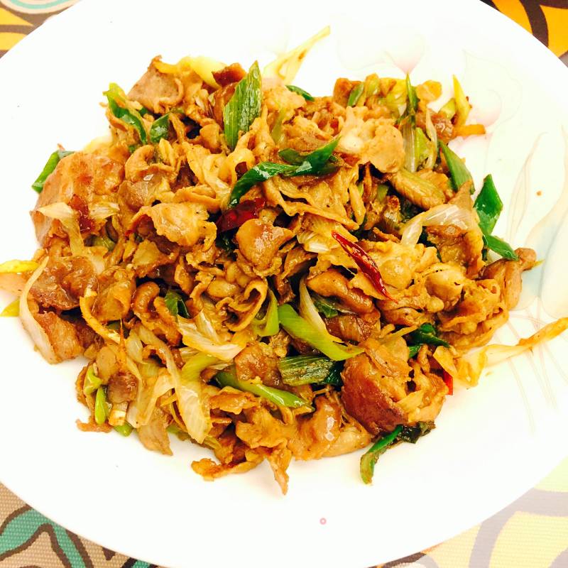 【jiangsu】stir-fried Lamb with Green Onion recipe