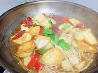 Braised Tofu with Sausage recipe