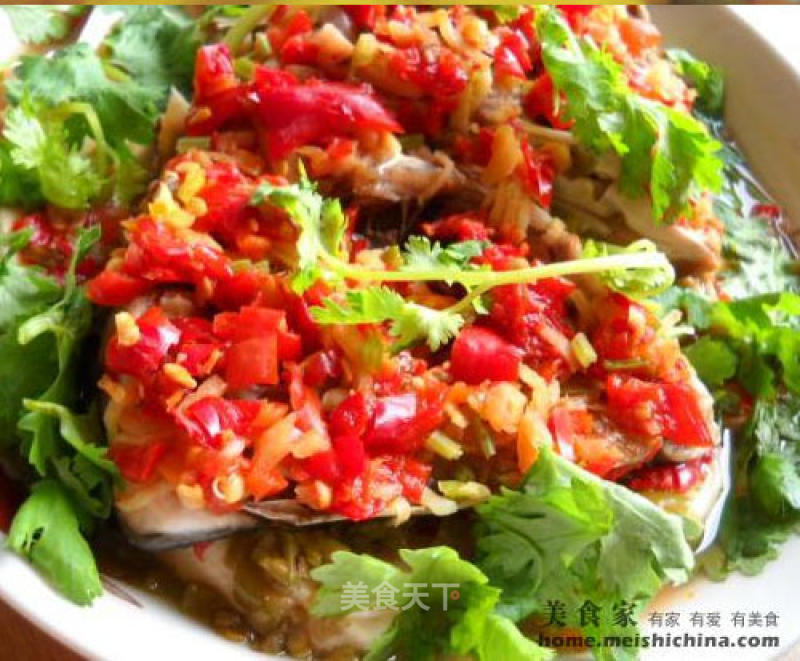 Chopped Pepper Fish Head Tofu recipe