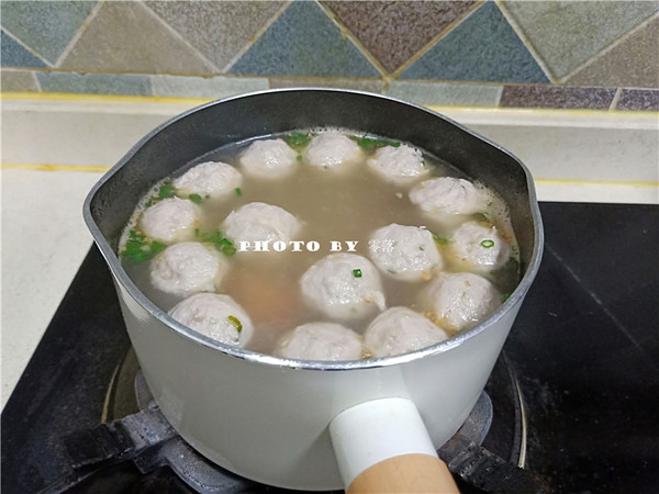 Chestnut and Radish Meatball Soup recipe