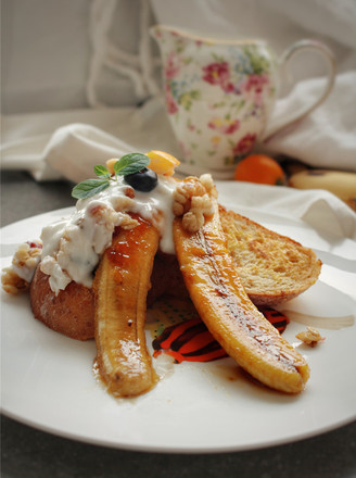 Pan-fried Toast with Caramelized Banana, Fall in Love with The Poetic Life of Jiangnan