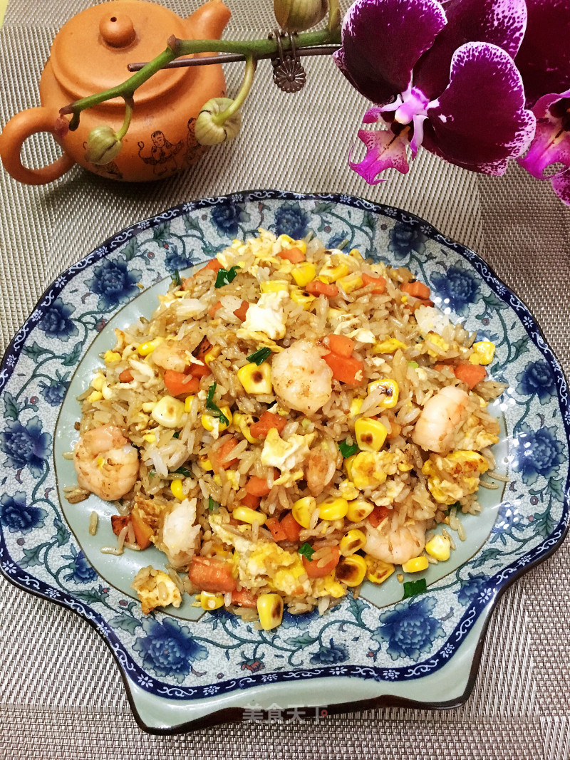 Fried Rice with Egg and Shrimp recipe