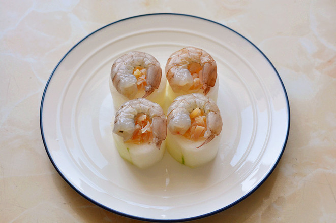 Steamed Winter Melon with Shrimp and Scallop recipe
