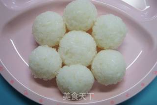 Cute Little Lion Rice Ball Meal recipe