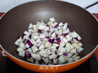 Braised Eggplant with Laba Beans recipe