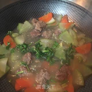 Beef Stew with Carrot Vermicelli recipe