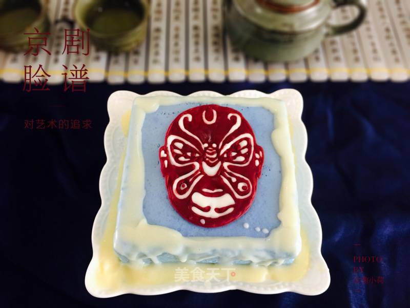 #aca Fourth Session Baking Contest# Makes Erotic Huai Jing Opera Mask Mousse Cake recipe