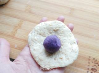 #柏翠大赛# Low-fat Wheat Bran Purple Potato Bread. recipe