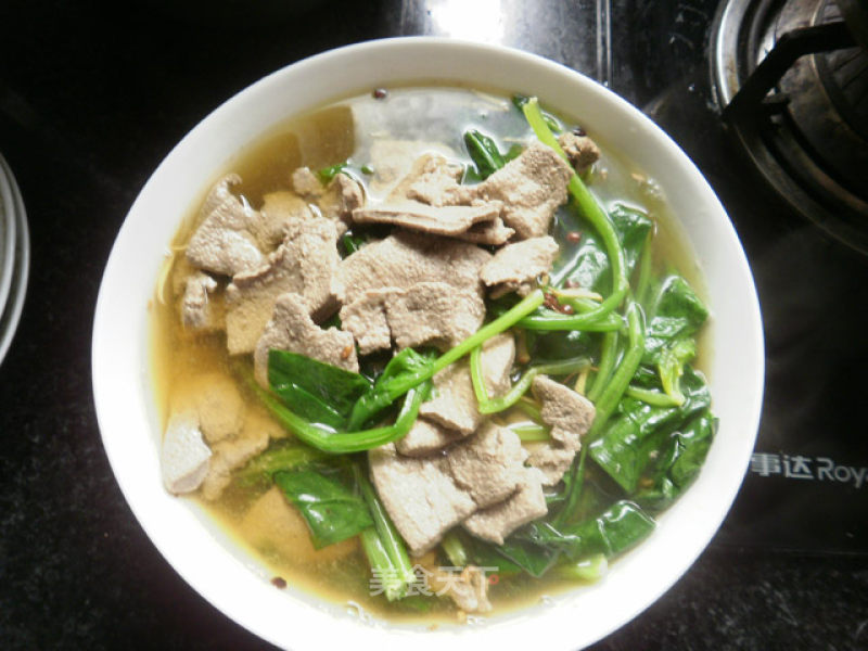 Spinach and Pork Liver Soup recipe