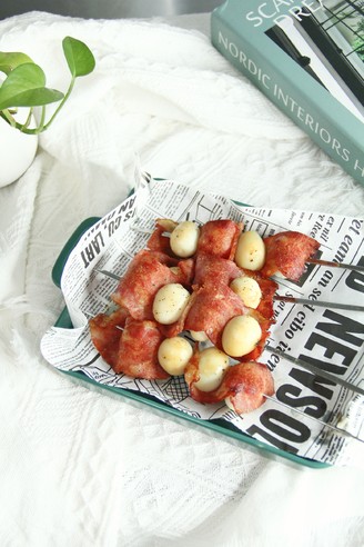 Baked Quail Egg Bacon Wraps recipe