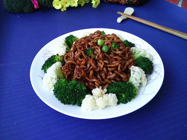 Shuanghua Fried Noodles#中卓 Instant面# recipe