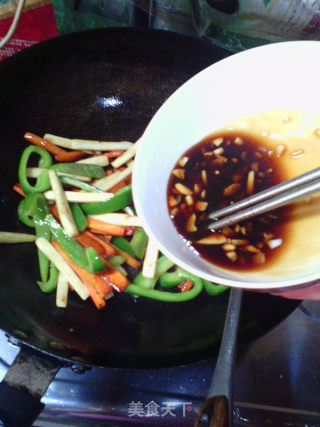Three-color Stir-fry recipe