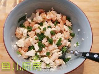 Shrimp, Scallion and Tofu Box──"fish Kitchen" Private Kitchen recipe