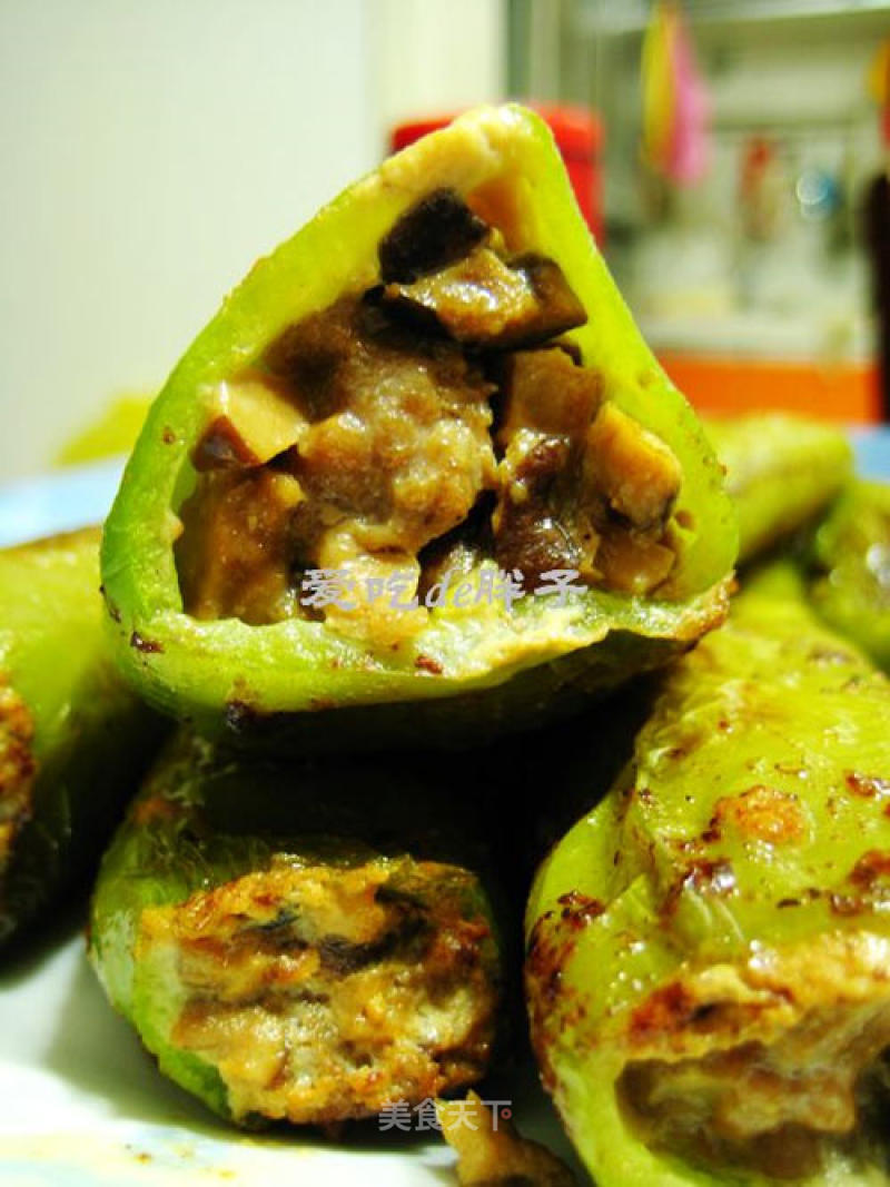 Fried Stuffed Green Peppers recipe