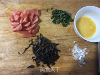 Tomato and Egg Soup with Fungus recipe