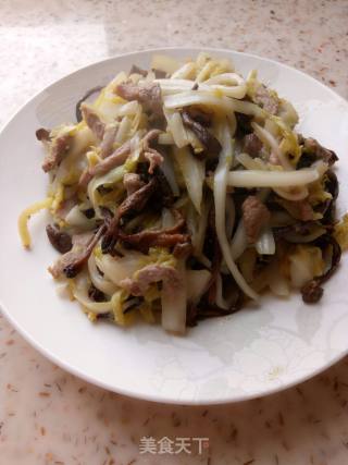 Stir-fried Hazel Mushroom with Baby Vegetables recipe