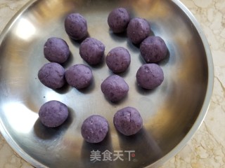 Purple Sweet Potato Sago Crystal Bag recipe