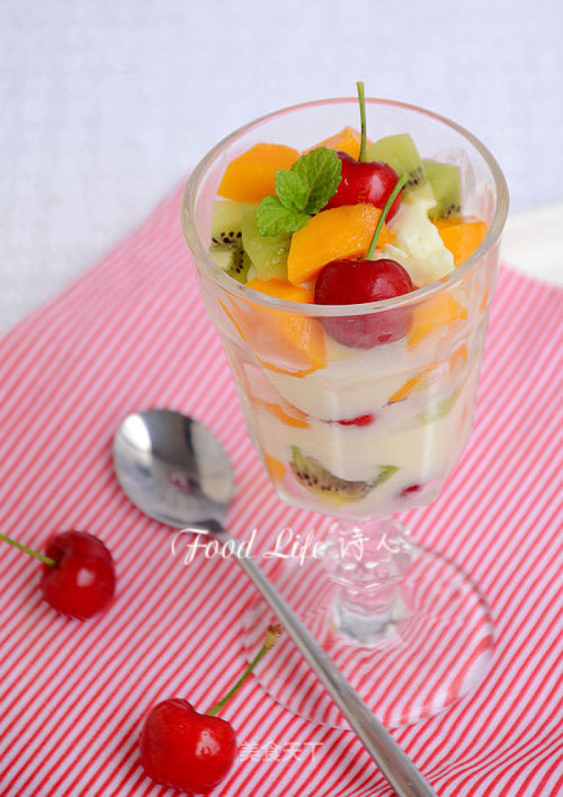 【fresh Fruit Vanilla Ice Cream】 recipe