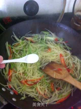 Hot and Sour Potato Shreds recipe
