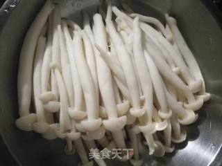 Steamed White Mushroom with Minced Meat recipe