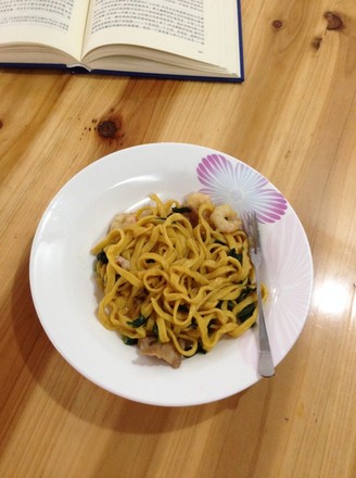 Golden Noodles with Hoisin Sauce recipe