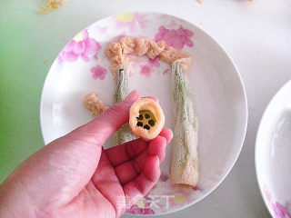Bamboo Fungus Stuffed Okra recipe