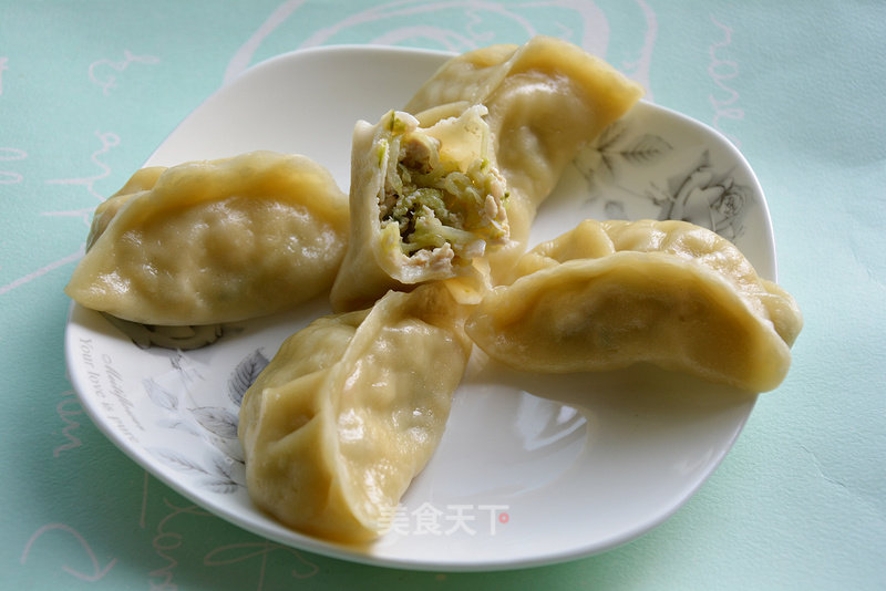 Steamed Dumplings with Cucumber and Shrimp Skin