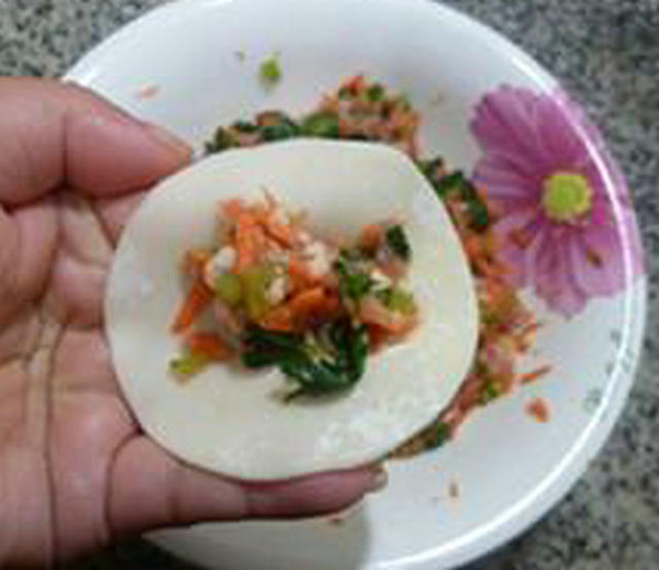 Pickled Vegetables and Carrot Dumplings recipe