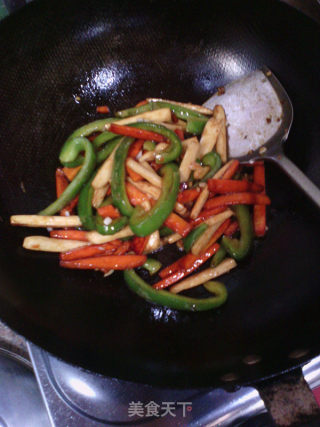 Three-color Stir-fry recipe