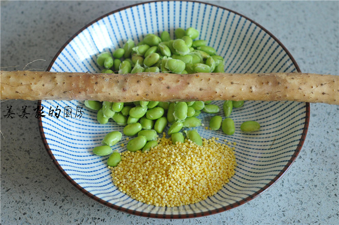 Yam, Green Peas, Glutinous Millet Balls recipe