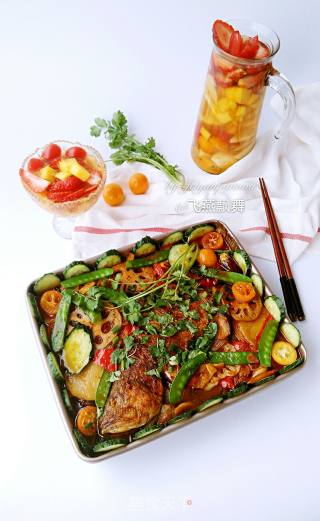 #四session Baking Contest and It's Love to Eat Festival# Spicy Grilled Sea Bass with Fruit Tea recipe