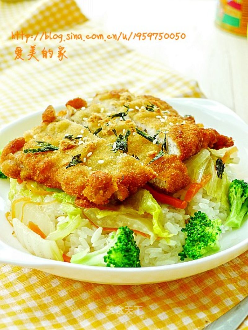 Make Golden and Crispy Pork Chops Full of Happiness-parent-child Pork Chop Rice recipe