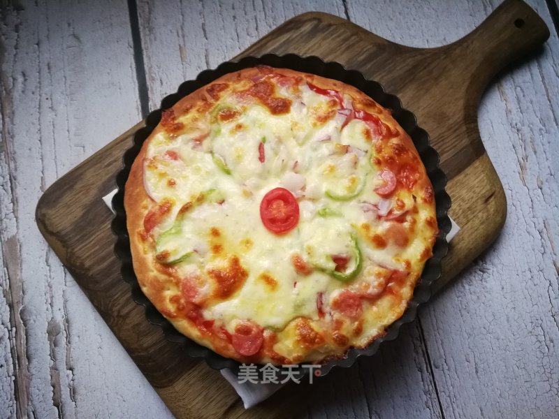 Onion Ham Pizza recipe