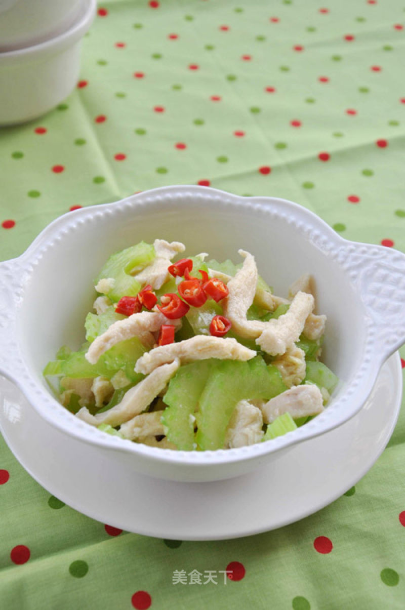 Celery Mixed with Shredded Chicken recipe