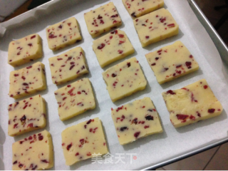 Hand-cut Cranberry Biscuits with Crispy Dregs-the Winning Works of Lezhong Colorful Summer Baking Competition recipe