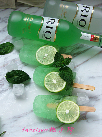 Lime Mint Popsicles recipe