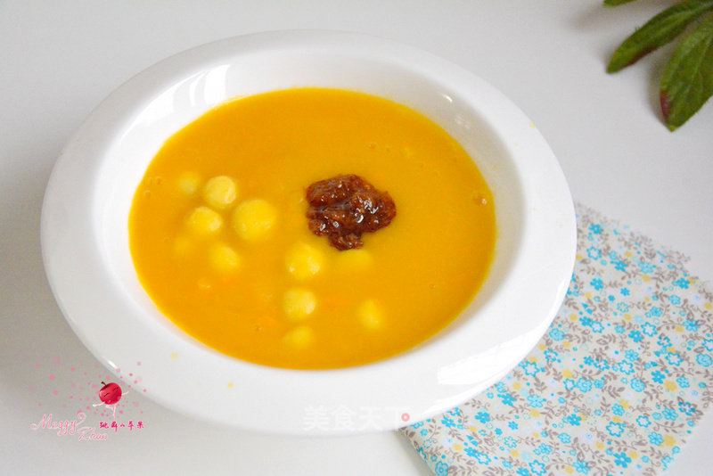 Pumpkin Glutinous Rice Soup recipe