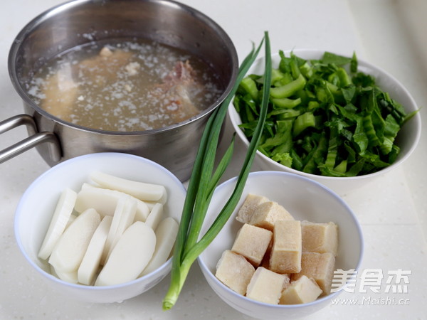 Mustard Ribs and Rice Cake Soup recipe