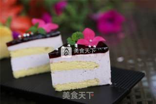 #aca烤明星大赛#blueberry Mousse Cake recipe