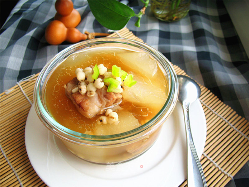 Winter Melon and Barley Pork Rib Soup recipe